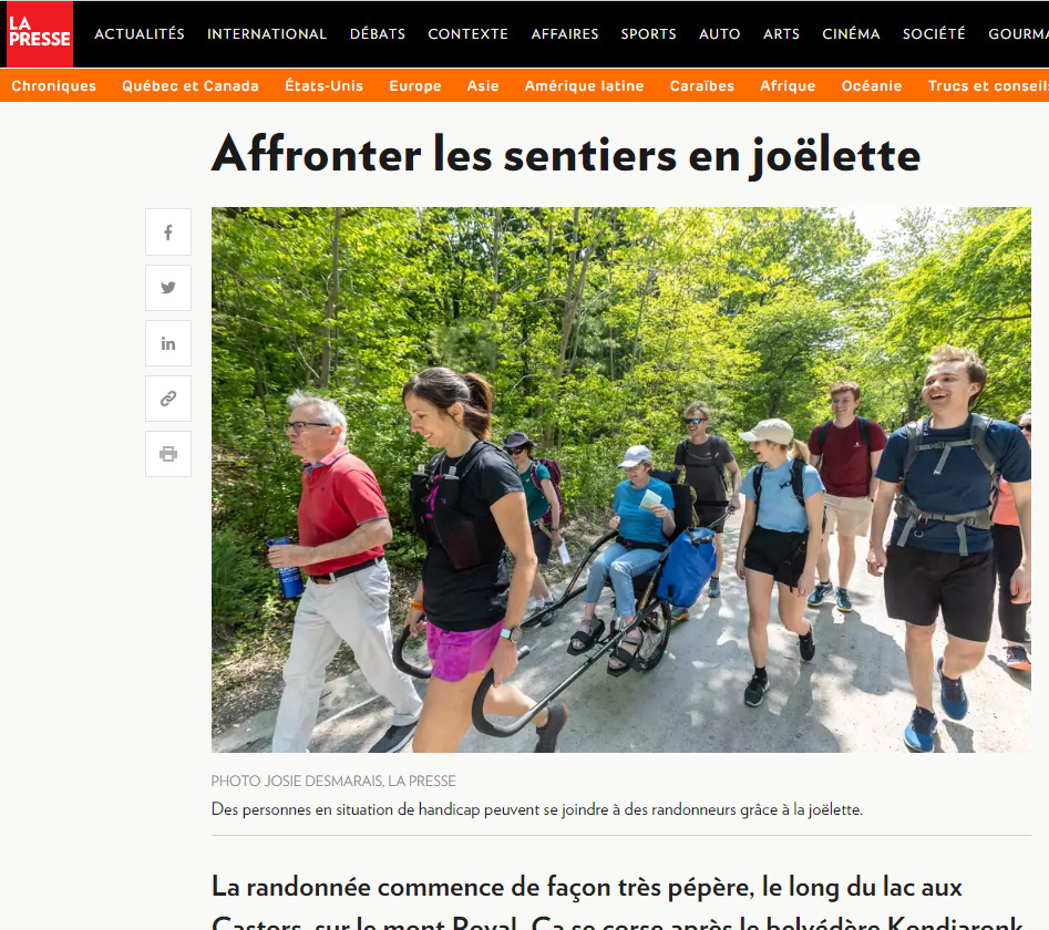 Capture article La Presse / Screenshot of the La Presse article