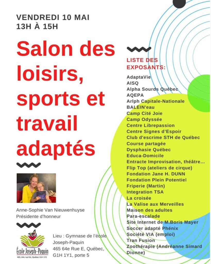 Affiche du salon des Loisirs, Sports et du Travail Adapté