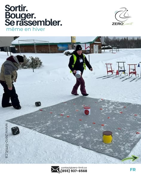 Un participant aux activités hivernales adaptés