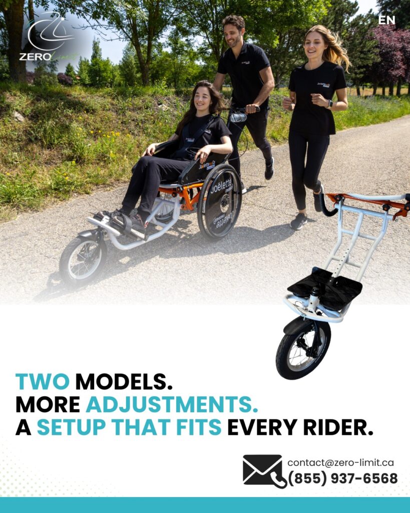 woman using a Joëlette Finisher