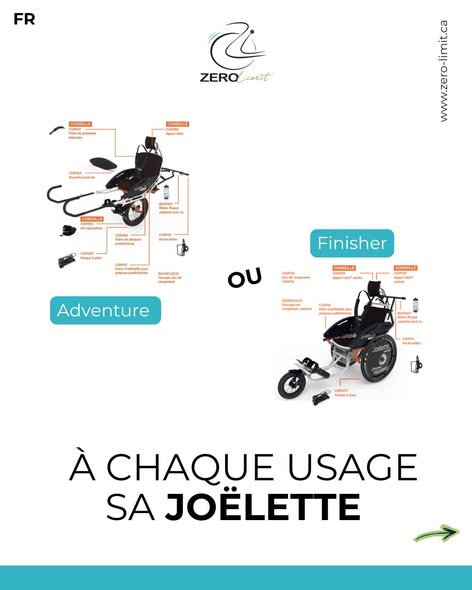 Les Joëlettes Adventure et Finisher