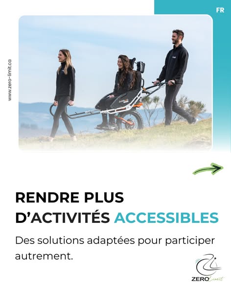 une personne sur une Joëlette