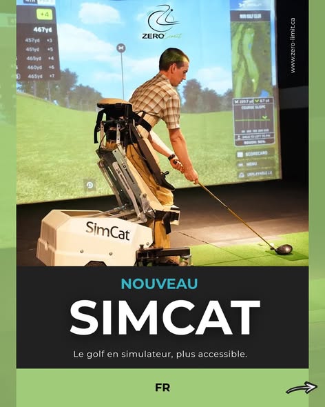 Un homme utilisant le SimCat