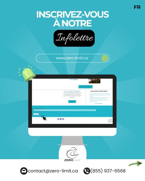 pour s'inscrire à l'infolettre