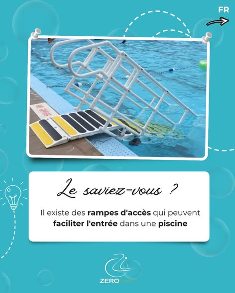 rampe d'accès pour la piscine