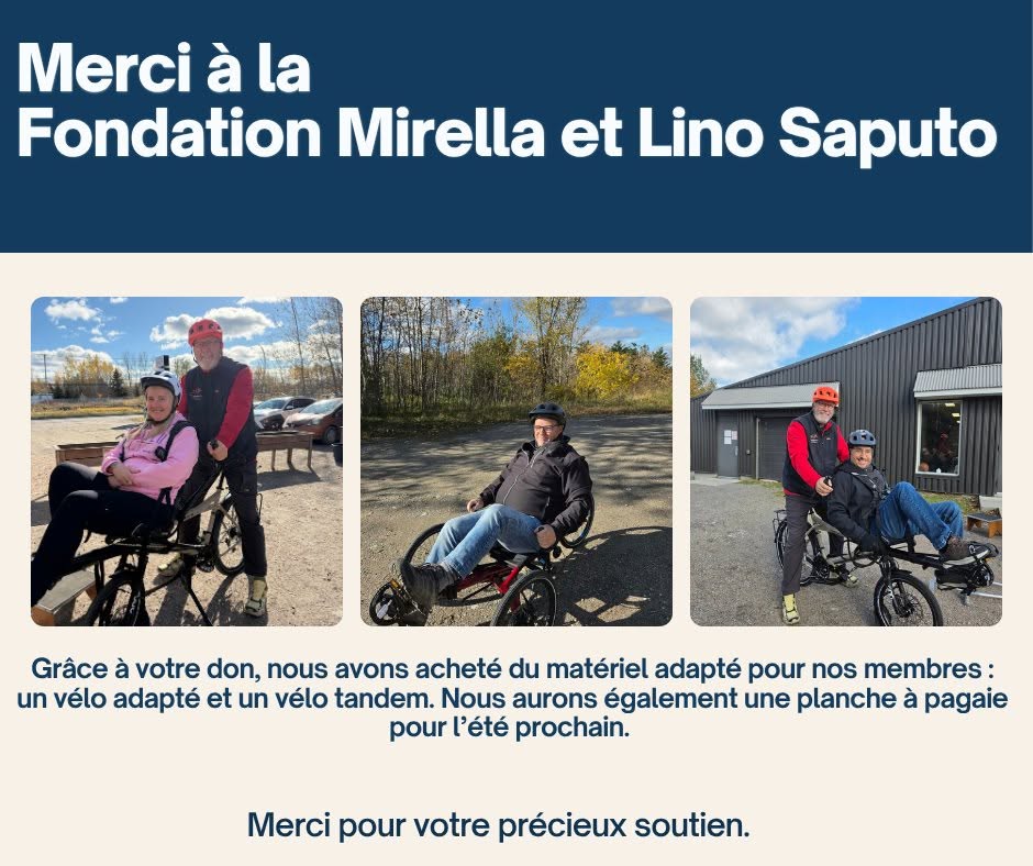 des personnes sur les tandem Pino et Tricycle Gekko